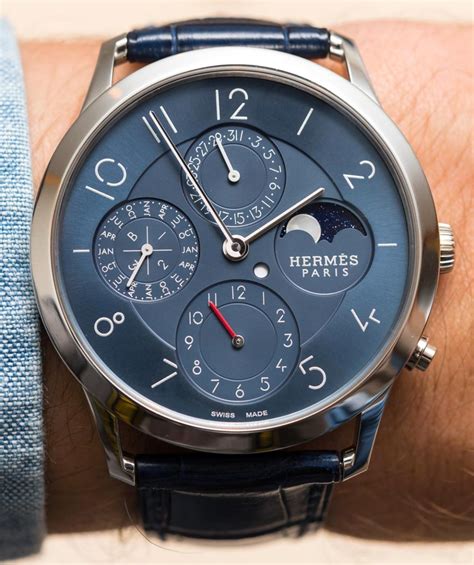 Hermès Slim d’Hermès Perpetual Calendar Watch Hands